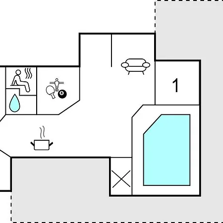 4 Bedroom Cozy In Сasa de vacaciones Brovst